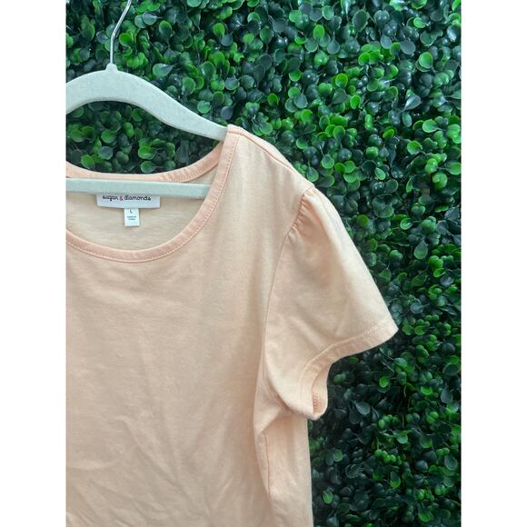 Sugar & Diamonds, Girls Peach Shirt, Size L - Picture 2 of 5